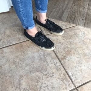 Sperry Topsiders Black size 8
